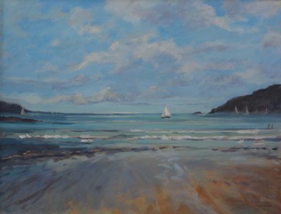 Northsands Salcombe, navegando, 2016 de Jennifer Wright