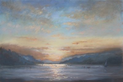 Salcombe Dawn (óleo sobre lienzo) de Jennifer Wright