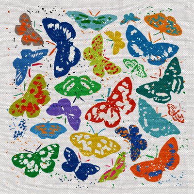 Dancing Butterflies, 2022 (técnica mixta) de Jenny Frean