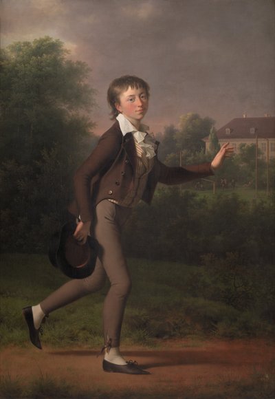 Un niño corriendo. Marcus Holst von Schmidten de Jens Juel