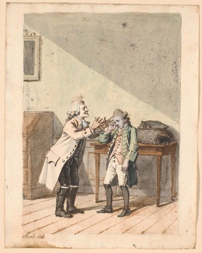 Una escena de "De Vonner og de Vanner" de P.A. Heiberg de Jens Juel