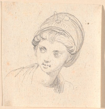 Cabeza de mujer con turbante de Jens Juel