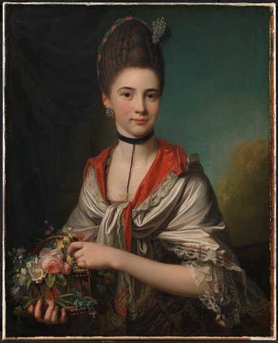 Retrato de Anna Elisabeth Battier, nacida Storp de Jens Juel