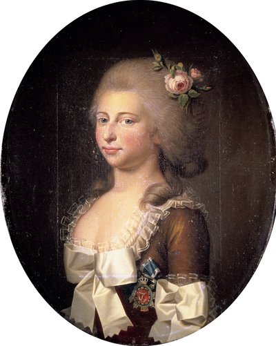 Retrato de Louise Auguste de Dinamarca 1771-1843, 1784 de Jens Juel