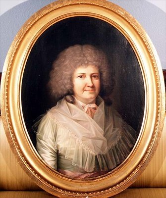 Retrato de una Dama, Sra. Mackway de Jens Juel