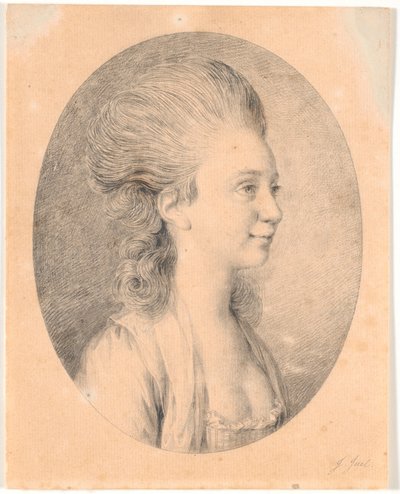 Retrato de Susanne Elisabeth Holm, llamada Julie, la primera prometida de Juels de Jens Juel