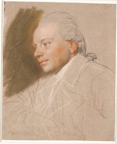Retrato de un joven caballero, inacabado de Jens Juel