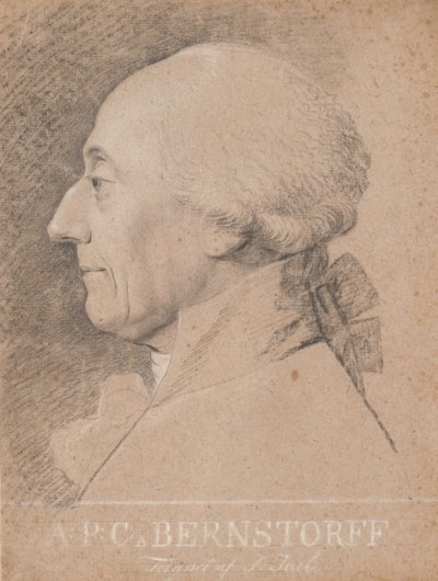Retrato del estadista A.P. Bernstorff de Jens Juel