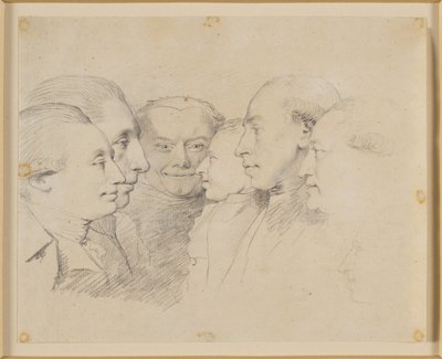 Seis cabezas de retrato de Jens Juel