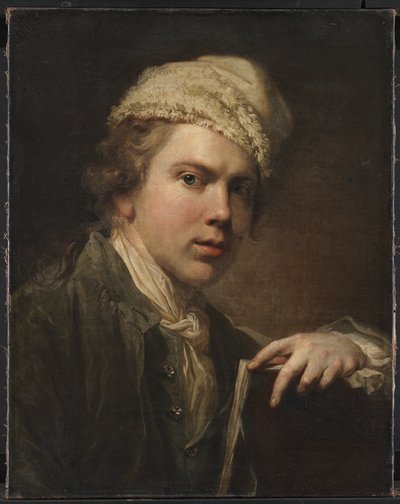 Autorretrato con portafolio de Jens Juel
