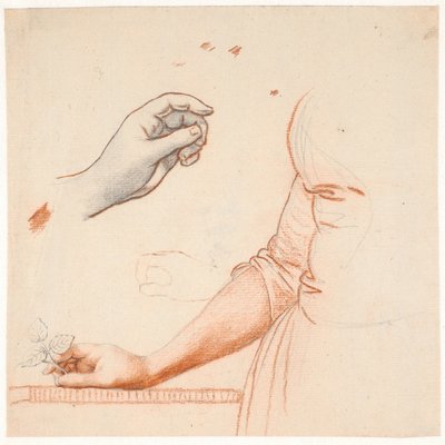 Estudio para el retrato de cuerpo entero de la Princesa Heredera Sofía Federica de Jens Juel