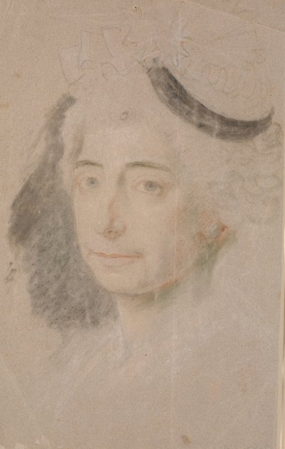 Estudio para retrato de la señora Margrethe Elisabeth Stampe de Jens Juel