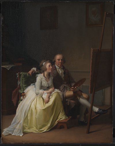 El artista y su esposa Rosine, de soltera Dörschel de Jens Juel