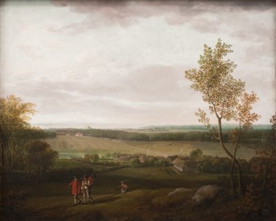 Vista del campo cerca de Jægerspris de Jens Juel
