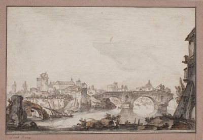 Capricho con, entre otros, Ponte Rotto. Roma de Jens Petersen Lund