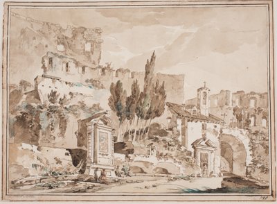 El interior del Coliseo, Roma de Jens Petersen Lund