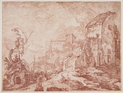Paisaje fantástico italiano de Jens Petersen Lund