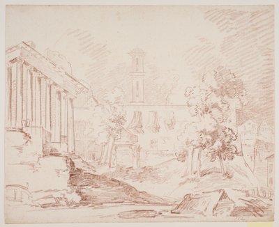 Prospecto italiano con templo e iglesia de Jens Petersen Lund