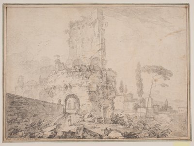 Paisaje con ruinas fuera de Roma de Jens Petersen Lund