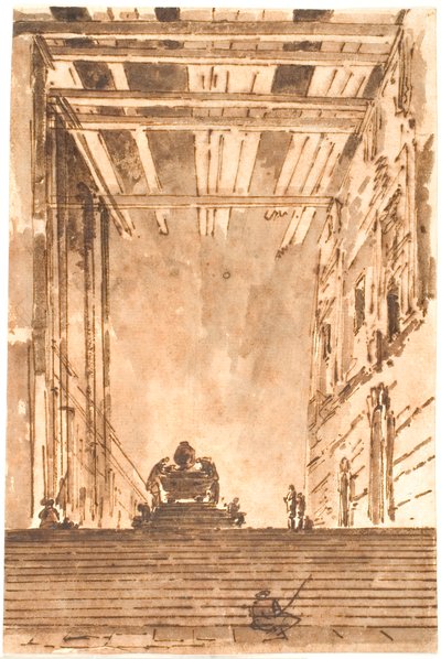 Escalera y catafalco de Jens Petersen Lund