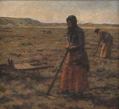 Mujeres cortando brezo de Jens Vige
