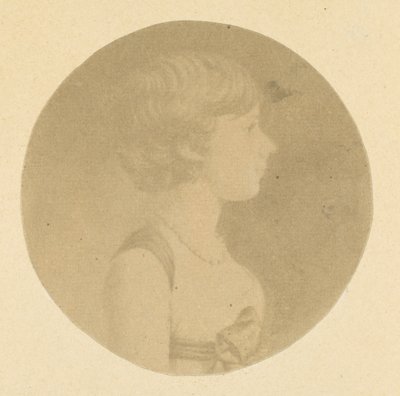 Retrato en Mezzotinta de una Chica de Perfil, de La Colección de Retratos de St. Memin, 1862 de Jeremiah Gurney
