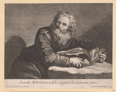 H. Antonius conoció a een boek San Antonio el noble de Egipto, padre de los ermitaños (título sobre objeto) de Jerôme David