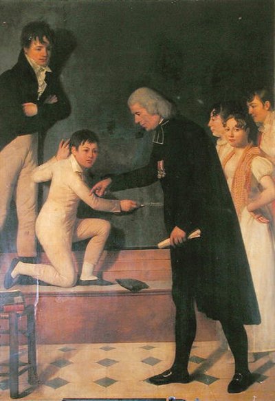 Abbe Roch-Ambroise Cucurron Sicard (1742-1822) enseñando lenguaje de señas a los niños de Jérôme Martin Langlois