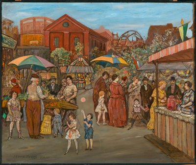 Italianos en Jefferson Park de Jerome Myers