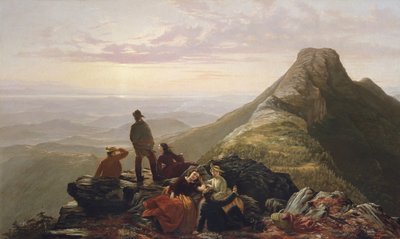 La fiesta tardía en Mansfield Mountain, 1858 de Jerome Thompson