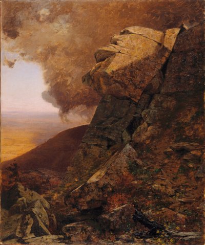 Un acantilado en Katskills de Jervis McEntee