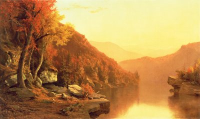 Montañas Shawanagunk, otoño, 1863 de Jervis McEntee