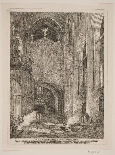 El interior de la iglesia de Santa Catalina en Hamburgo de Jes Bundsen