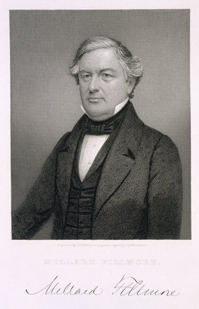 Millard Fillmore, grabado por Thomas B. Welch (1814-74) después de un daguerrotipo de Jesse H. Whitehurst