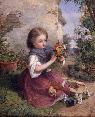 El ramillete, c.1880 de Jessica (attr.to) Hayllar