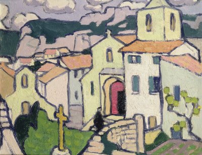Les Baux, el sacerdote entra en su iglesia, c.1911 de Jessica Stewart Dismorr