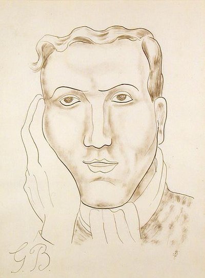 Retrato de George Barker de Jessica Stewart Dismorr