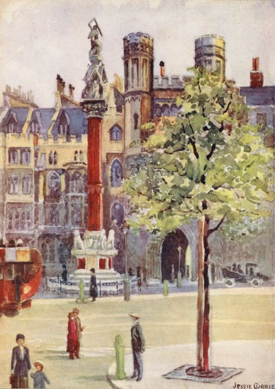 Broadway, Westminster (litografía en color) de Jessie Currie
