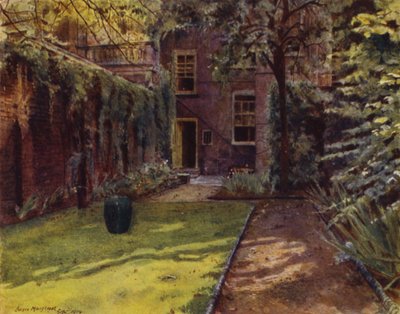 Casa Carlyle, Vista del jardín y la casa de Jessie MacGregor