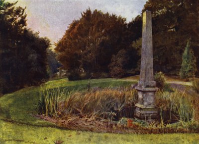 Casa Chiswick, El Obelisco en la piscina de Jessie MacGregor