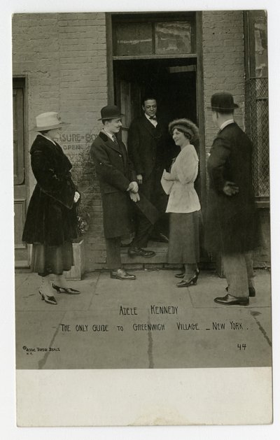Adele Kennedy, la única guía de Greenwich Village, Nueva York, EE.UU. de Jessie Tarbox Beals