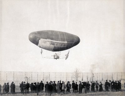Dirigible Francois en vuelo del Departamento de Transporte en la Feria Mundial de 1904 de Jessie Tarbox Beals