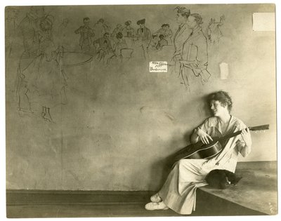 El desván de Grace Godwin, Greenwich Village, Nueva York, EE.UU., c.1917-18 de Jessie Tarbox Beals