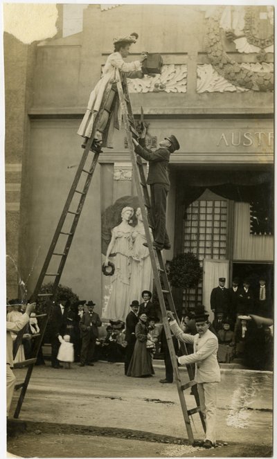 Jessie Tarbox Beals, autorretrato, Feria Mundial de St Louis, c.1905-40 de Jessie Tarbox Beals