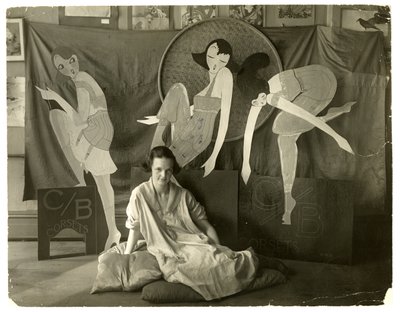 Lin en su tienda, Greenwich Village, Nueva York, EE.UU. de Jessie Tarbox Beals