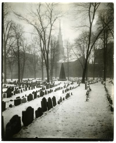 Antiguo Cementerio Granary, Boston, EE.UU., c.1902-10 de Jessie Tarbox Beals