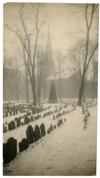 Antiguo Cementerio Granary, Boston, EE.UU., c.1902-10 de Jessie Tarbox Beals