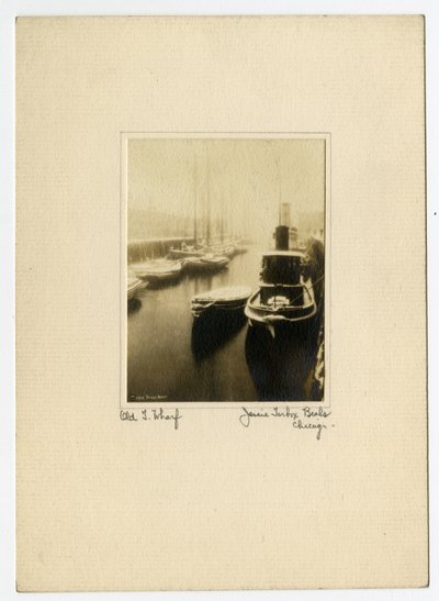 Old T Wharf, c.1902-10 de Jessie Tarbox Beals