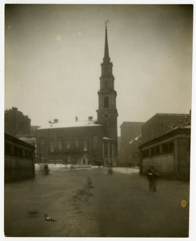 Iglesia de Park St, Boston, Mass, EE.UU., c.1902-10 de Jessie Tarbox Beals