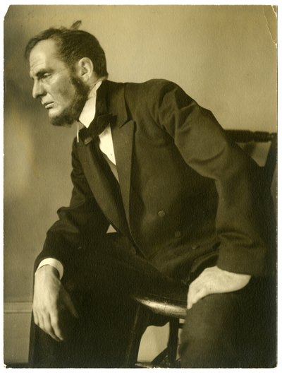 William Raoul del Liberal Club como Abraham Lincoln, c.1905-13 de Jessie Tarbox Beals